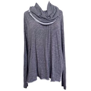 Free People Beach Two Body Free People Cocoon Cowl Pullover in Charcoal